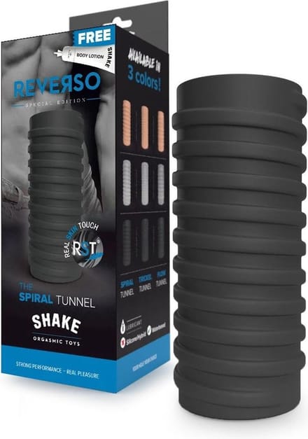 Shake - The Spiral - Masturbator en Penis Sleeve - Zwart