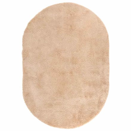vidaXL - Hoogpolig - vloerkleed - NAVARRA - 300x200 - cm - polyester - beige