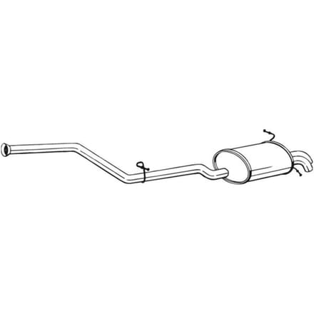 Geluiddemper achter BOSAL 286-057