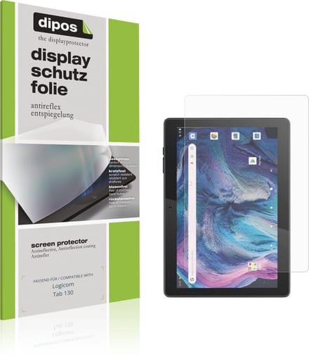 dipos – 2x Matte Beschermfolie geschikt voor Logicom Tab 130 | Krasbestendige & antireflecterende Screenprotector Ultra-Thin
