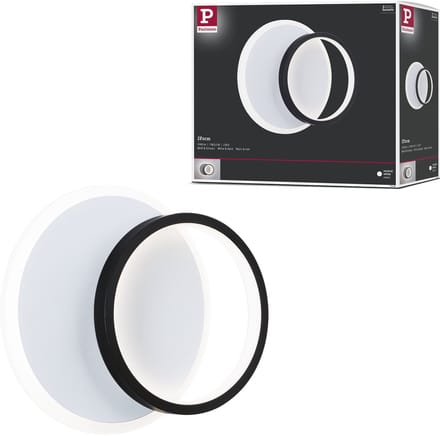 Paulmann 71166 LED-wandlamp LED vast ingebouwd 7 W LED Wit, Zwart