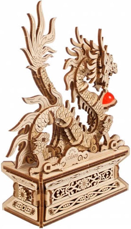 UGEARS 3D Modelbouw - Houten Draak - Mechanisch Bouwpakket Hout - Educatief Speelgoed