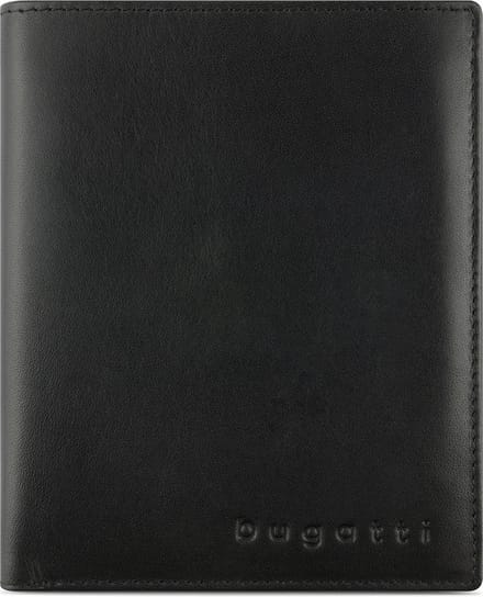 Bugatti Super Slim Portemonnee RFID-bescherming Leer 10 cm - Jongens - Staand formaat - schwarz