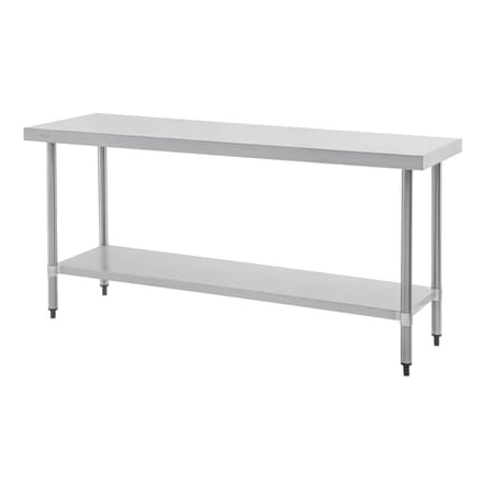 Vogue roestvrijstalen werktafel 1800mm