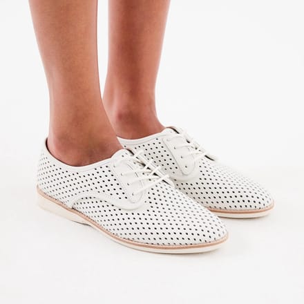 Rollie | Dames | Veterschoen | Derby Punch White | maat 37