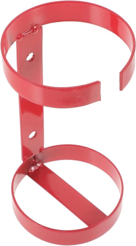 Montagebeugel - Houder Blusser - Veilige Bevestiging - Robuust Ijzer - 18x10cm - Rood