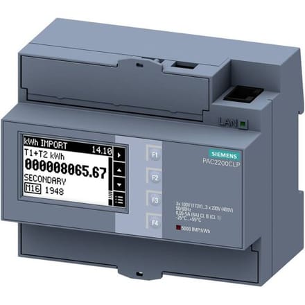 Siemens 7KM2200-2EA30-1JA1 Digitaal DIN-railmeetapparaat