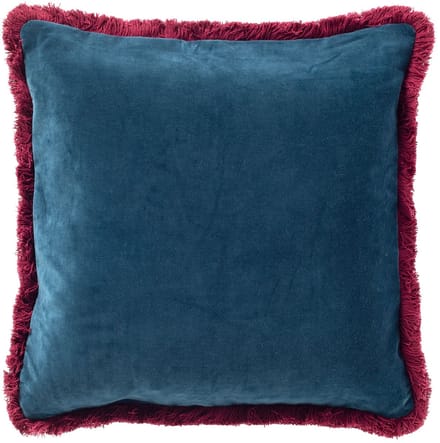 SEBASTIAAN | sierkussen 45x45 cm | Ink Blue | blauw en roze | Hoii