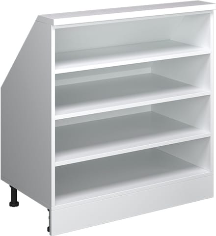 Vicco Rion Kast voor schuine wand – 80 x 81.6 cm met 4 compartimenten Wit