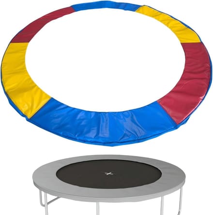 Trampoline Veerhoes - Veiligheidspad Protector - Veilig Springen - Volledige Frame Dekking - 25cm Breed - Kastanjebruin