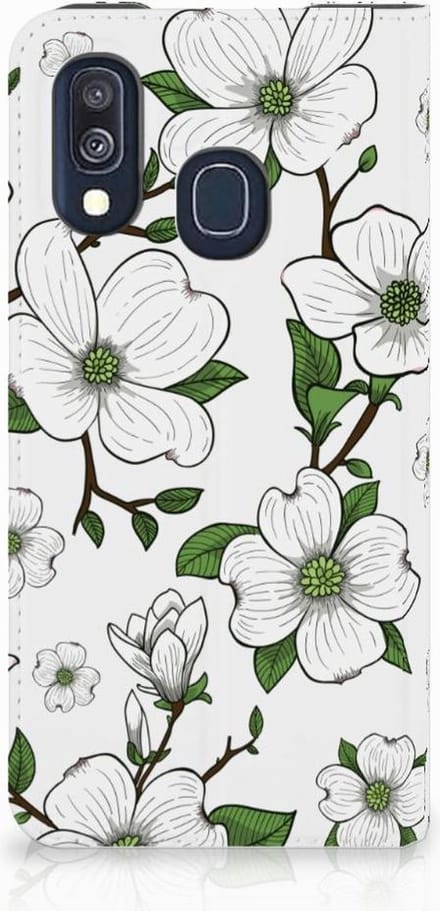 Samsung Galaxy A40 Smart Cover Dogwood Flowers