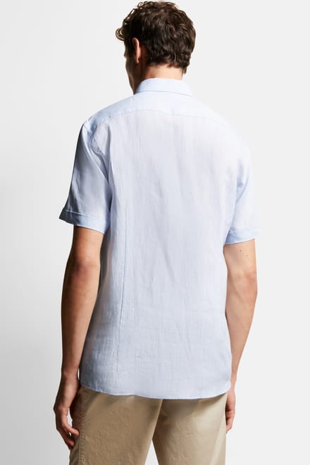 Bugatti Herren Shirt van 100% linnen