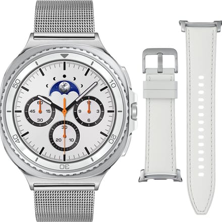 Samsung Special Edition Galaxy Watch 8 CLASSIC Wit/Zilverkl Mesh 46mm