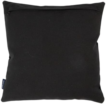 kussen koe uni zwart 45x45cm