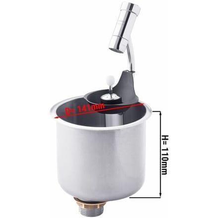 GGM Gastro Eisportioniererdusche mit Portioniererdusche & integr. Wasserstrahl-Regler Zilver