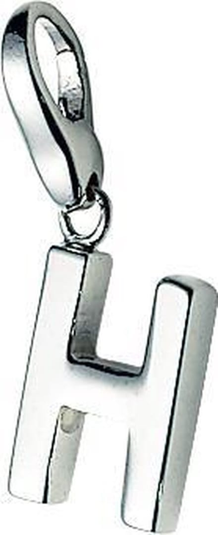 Charm | bedel | letter | H | zilver