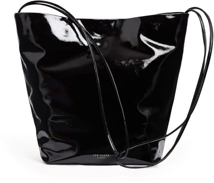 Ted Baker schoudertas Kamilaa Crinkle Thin Strap Bag Black zwart