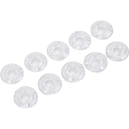 10 Pièces Pédale d'Effet Guitare Footswitch Topper ABS Transparent Pédale Simple Footswitch Topper 10mm white
