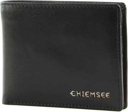CHIEMSEE Leren Portemonnee Leather Wallet Black Zwart