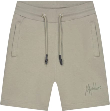 Malelions striped signature short in de kleur groen.