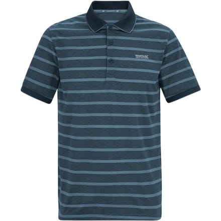 Heren Kildra gestreepte mesh polo
