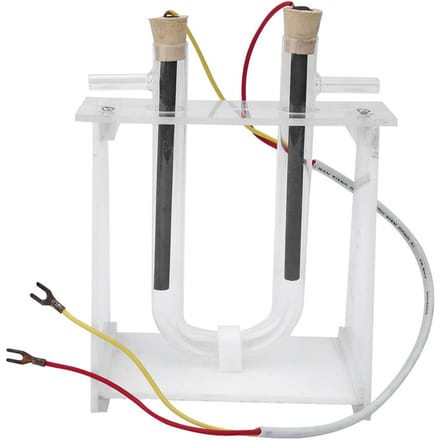 Démonstrateur de solution électrolytique de chlorure de cuivre Outil pédagogique de chimie expérimentale white