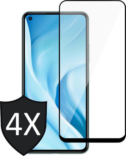 Screenprotector geschikt voor Xiaomi Mi 11 Lite - Full Screen Protector - 4 Stuks