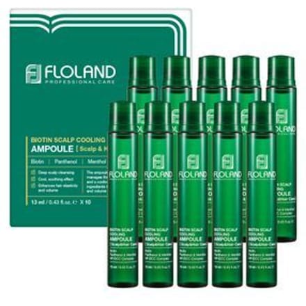 Ottie - Floland Biotin Scalp Cooling Ampoule Set 13ml x 10 pcs
