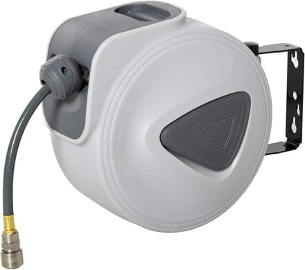 Automatische Persluchtslanghaspel 10 m - 1/4 inch Aansluiting - Wandmontage - 18 bar