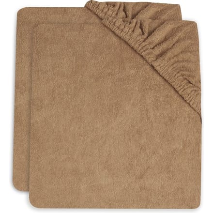 Jollein Aankleedkussenhoes Badstof 50x70cm - Biscuit - 2 Stuks
