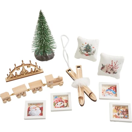 Miniatuur cadeauset "Kerstmis"