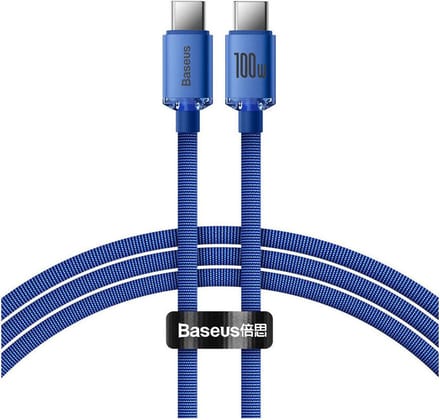 Baseus Crystal Shine cable USB-C to USB-C 100W 1.2m (blue)