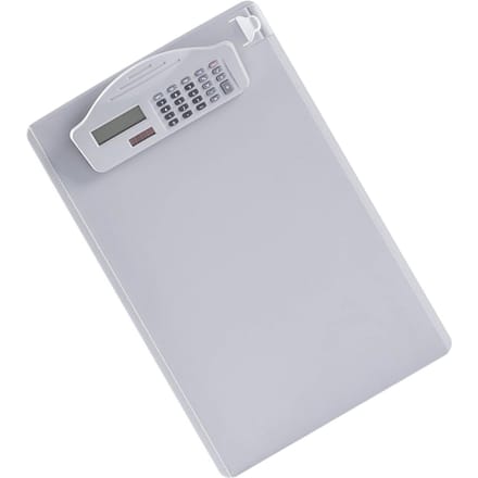 Multifunctioneel Klembord met Ringband Rekenmachine Schrijfbord Penhouder & Schaal voor A4 Papier Bestand Geschikt voor Student wit