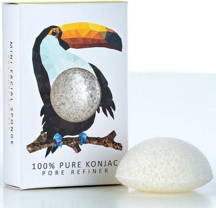 The Konjac Sponge Company - Rainforest Toucan Mini Face Puff - UpNature - Konjac Spons