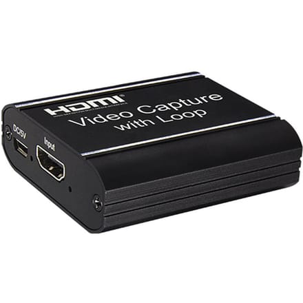 Video Capture Card met Loop-out USB 3.0 Capture Card Live Streaming Video Converter 4K Input zwart