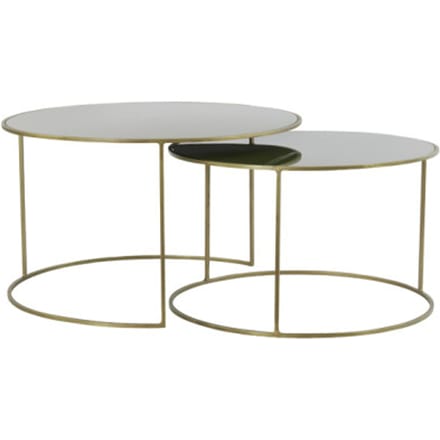 Light & Living salontafel evato set van 2 75x75x44cm -