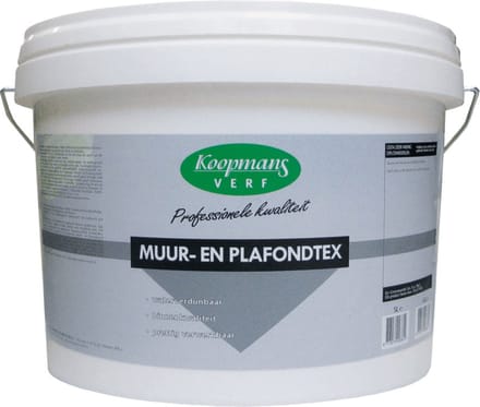 Koopmans Muur en Plafondtex - 10Lt - WIT
