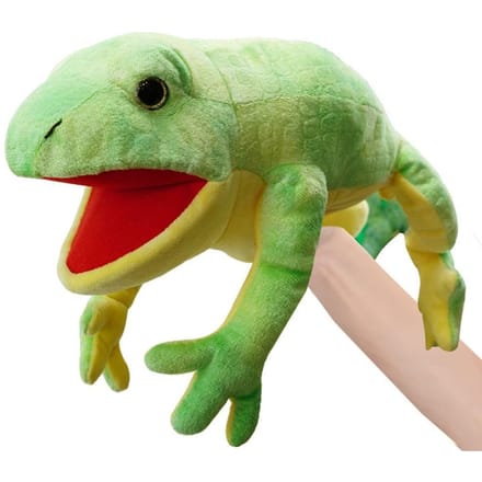 Schildpad Salamander Dier Handpop Kikker Krokodil Hagedis Slang Handpop Gesimuleerde Educatieve Verhalenverteller Pop brown