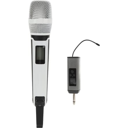 Microphone sans fil à réduction de bruit métallique UHF portable sans fil dynamique cardioïde ensemble de micro pour