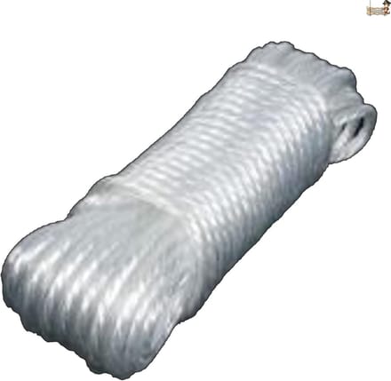 Waslijn Touw - Kledinglijn - Buiten Ophangen - Weerbestendig - 5 mm Diameter - Wit