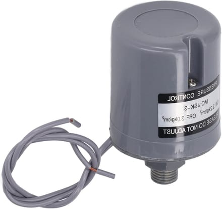 Waterpomp Drukschakelaar - Automatische Pompbesturing - Pomp Automatiseren - Zinklegering Behuizing - 1/4 Inch - Zilver