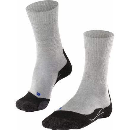 FALKE TK2 Cool anti-blaar dik lyocell functioneel materiaal wandelsokken heren grijs - maat 44-45