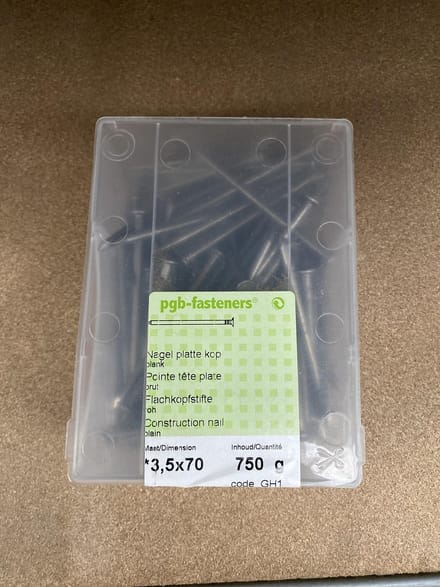 Draadnagels - Verzinkt - 3,5 x 80 mm - 750 g
