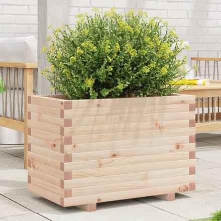 vidaXL - Plantenbak - 70x40x49,5 - cm - massief - grenenhout