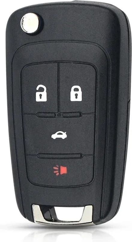 XEOD Autosleutelbehuizing - sleutelbehuizing auto - sleutel - Autosleutel / Geschikt voor: Opel & Chevrolet 4 knops klapsleutel
