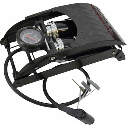 Awtools AW19315 - Voetpomp Dubbelcilinder - Met Manometer - 7 Bar - Ergonomische Pedaal