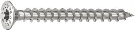 Heco Topix-Plus - RVS A2 Schroeven - Hecodrive platverzonken kop - 4 x40mm - Voldraad (200 stuks)