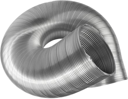 Flexibele ventilatiebuis van aluminium 125 mm - 3 meter