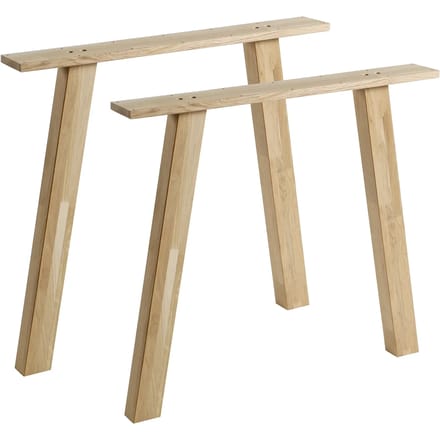 WOOOD Tablo A poot - Eiken - Transparant - Set van 2