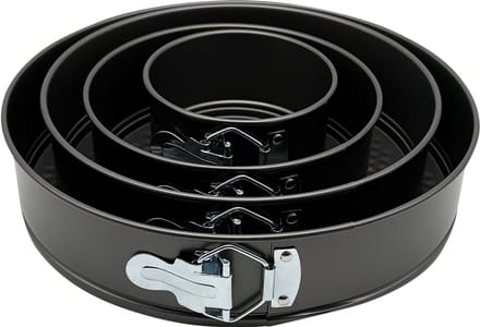 Purepeak Bakblik Set 4 Stuks - Bakvorm - Rond - 18, 24, 26 & 28 cm - Cake Blik - Springvorm